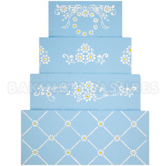 Daisy Lattice Cake Stencil #2