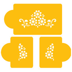 Daisy Lattice Cake Stencil #2