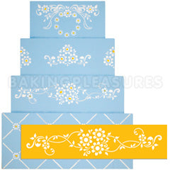 Daisy Lattice Cake Stencil #3