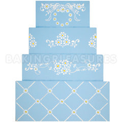 Daisy Lattice Cake Stencil #3