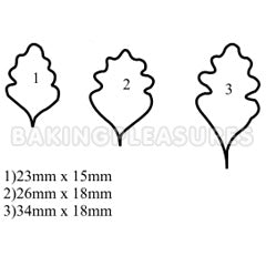 Daisy Leaf Cutters 3pcs