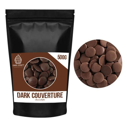 Dark Couverture Compound Chocolate Buttons 500g