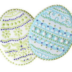 Decorated Easter Eggs Cookie Stencils 2pcs (No Cutter)