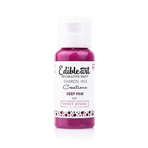Sweet Sticks Edible Art Paint DEEP PINK 15ml