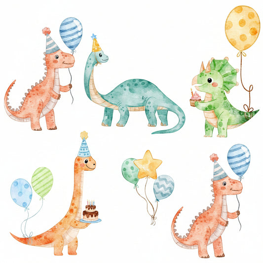 Edible Image Sheet A4 - Dinosaur Party 1
