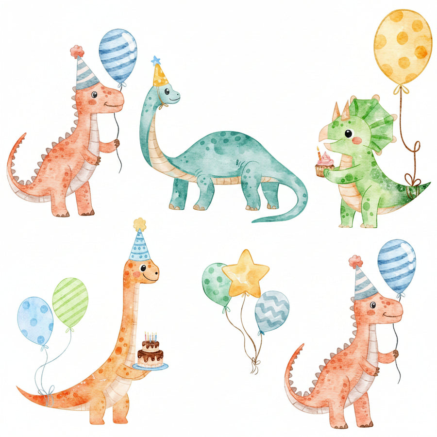 Edible Image Sheet A4 - Dinosaur Party 1