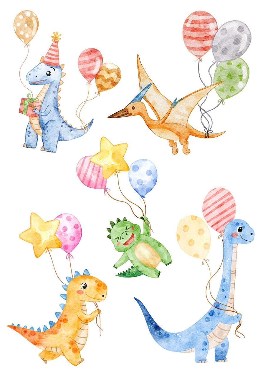 Edible Image Sheet A4 - Dinosaur Party 2