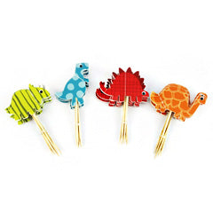 Dinosaurs Paper Cupcake Picks 24pcs
