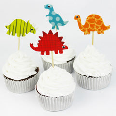 Dinosaurs Paper Cupcake Picks 24pcs