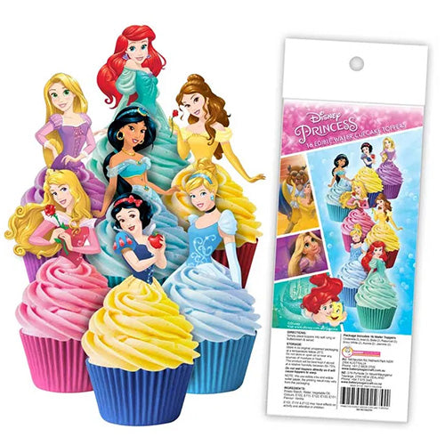 Disney Princess Edible Wafer Cupcake Toppers 16pcs