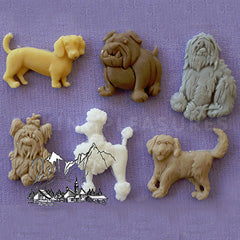 Alphabet Moulds Dogs Silicone Mould 2