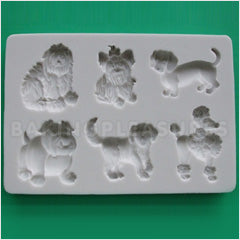 Alphabet Moulds Dogs Silicone Mould 2