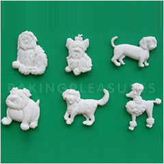 Alphabet Moulds Dogs Silicone Mould 2