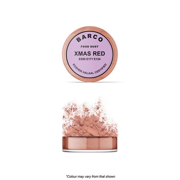 Barco Lilac Label Christmas Red lustre dust 10ml