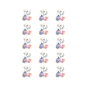 Team Girl Baby Shower 15 edible toppers full sheet uncropped all designs visible