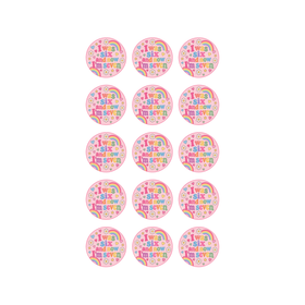 I Was Six Now I'm Seven 15 edible toppers full sheet uncropped all designs visible