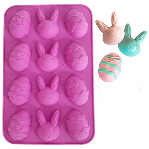 Easter Bunny & Egg Silicone Chocolate Mould