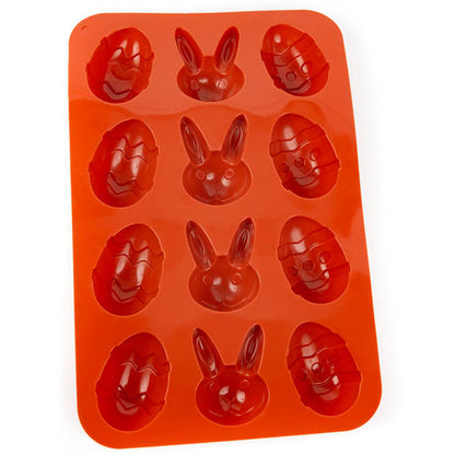 Easter Bunny & Egg Silicone Chocolate Mould