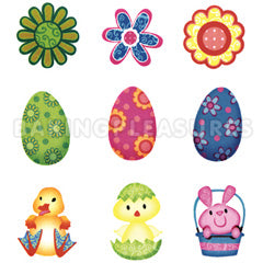 Easter Edible Cupcake Images 9pcs