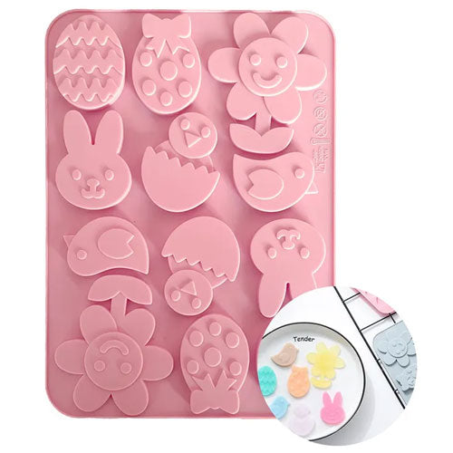 Easter Flower Assorted Silicone Mould