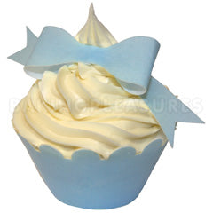 Edible Baby Blue Bows 10pcs (Best Before: Dec 2015)