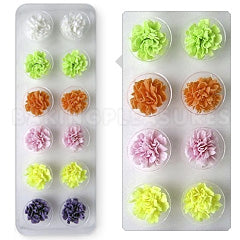 Edible Carnations Rainbow 12pcs
