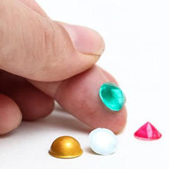 Edible Diamonds Gems 10mm Tiffany 20pcs