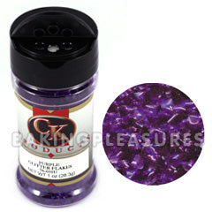 Edible Glitter Flakes Purple 28g