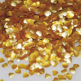 Rainbow Dust Edible Gold Hearts Glitter