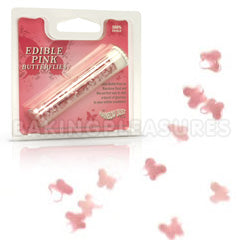 Rainbow Dust Edible Pink Butterflies Glitter