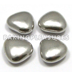 Edible Triangle Cachous Silver 20mm 80g