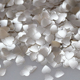 Rainbow Dust Edible Silver Hearts Glitter