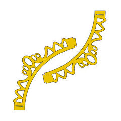 Edible Wafer Gold Crown Tiaras 10pcs
