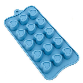Embossed Hearts Silicone Chocolate Mould