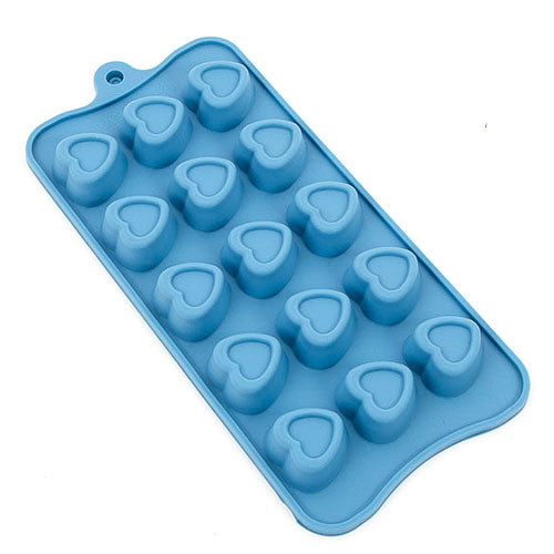Embossed Hearts Silicone Chocolate Mould