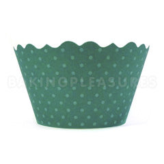 Emerald Green Cupcake Wrappers 12pcs
