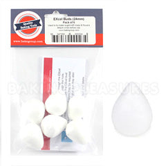 Excel Polystyrene Flower Buds/Cones 24mm 6pcs
