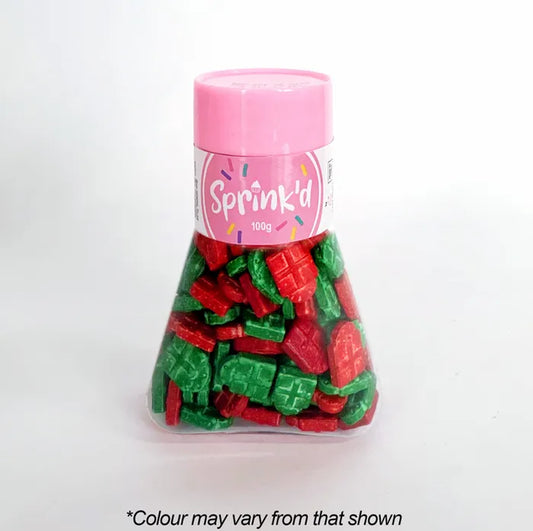 Sprinkd Christmas RED & GREEN Presents Sprinkles 100g