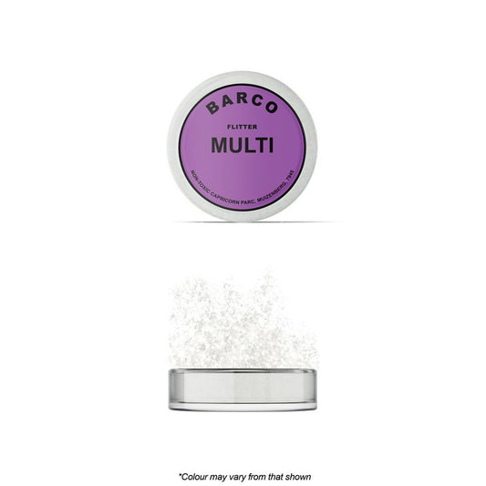 Barco Flitter Glitter Multi Colour (White) 10ml