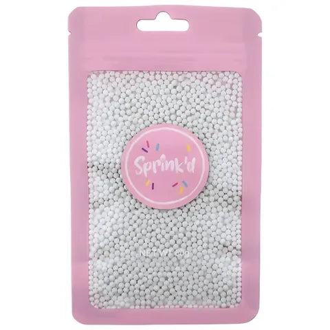 SPRINK'D | SUGAR BALLS | MATTE WHITE | 2MM | 60G