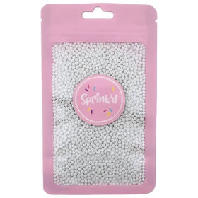 SPRINK'D | SUGAR BALLS | MATTE WHITE | 2MM | 60G