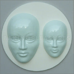 Alphabet Moulds Faces Silicone Mould