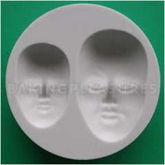 Alphabet Moulds Faces Silicone Mould