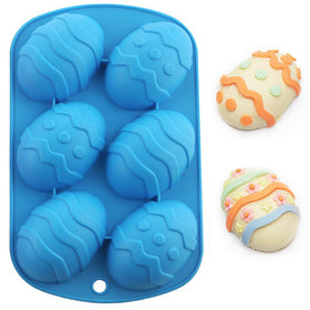 6 Easter Eggs Silicone Chocolate Mould