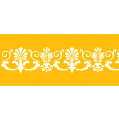 Fancy Fleur De Lis Side Cake Stencil