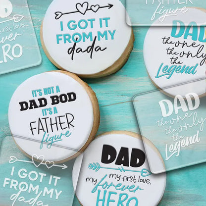 It's Not a Dad Bod It's a Father Figure Father's Day | Cookie Debosser Stamp