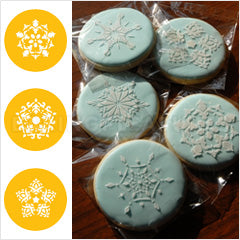 Five Point Rosettes Stencils 3pcs