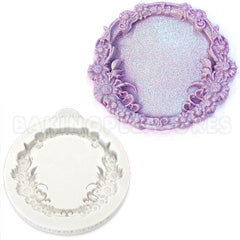 Katy Sue Floral Circle Silicone Mould