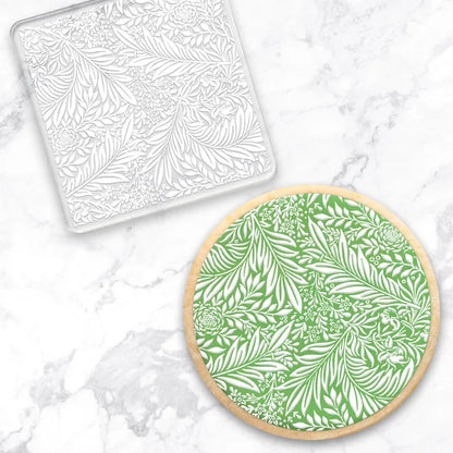 Floral Leaf Pattern | Cookie Debosser Stamp