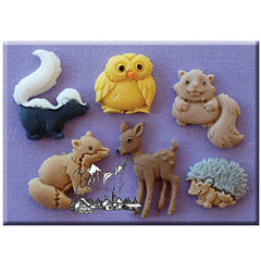 Alphabet Moulds Forest Animals Silicone Mould